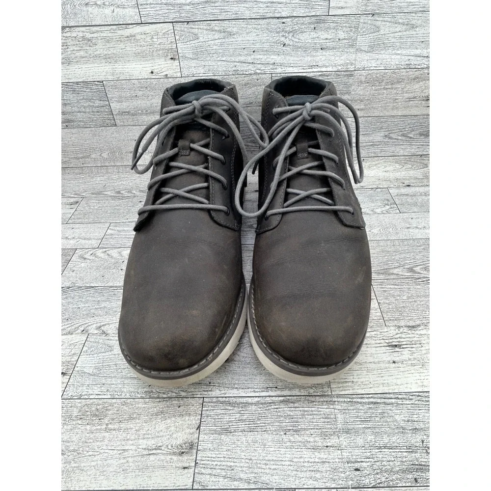 Teva Durban‎ Mens Dark Brown Leather Chukka Boots Size 11 1008302